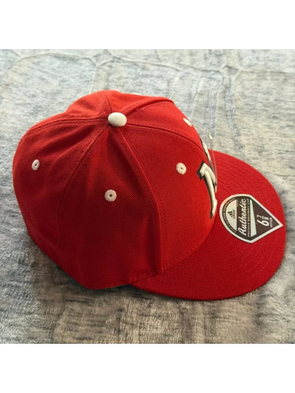 University of Nebraska Adidas Fitted Hat 6 7/8 Baseball NCAA